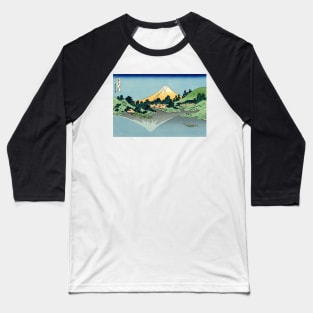 Mount Fuji reflects in Lake Kawaguchi, seen from the Misaka Pass in Kai Province - Katsushika Hokusai Baseball T-Shirt